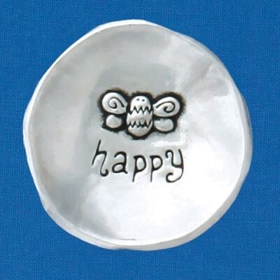 BEE HAPPY PEWTER BOWL