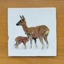 ROE DEER VINTAGE STYLE TILE