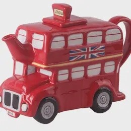LONDON BUS TEAPOT