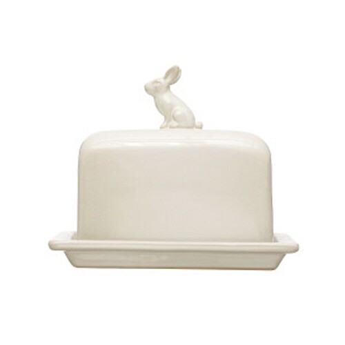 RABBIT BUTTER DISH