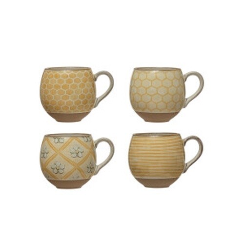 16OZ SONEWARE BEE MUG 4 STYLES