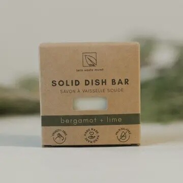 SOLID DISH SOAP BAR BERGAMONT AND LIME