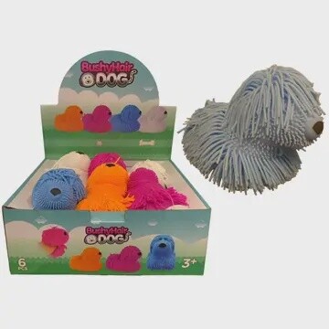 FUZZY DOG PUFFER BALL