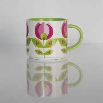 MID CENTURY MODERN TULIP MUG