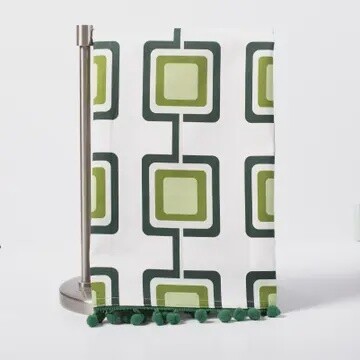 MCM SQUARE GREEN TEA TOWEL