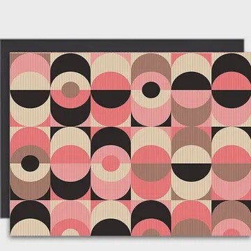 CIRCLES IN OVAL CARD