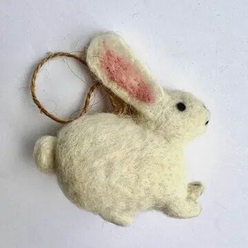 ORNAMENT FELT BUNNY