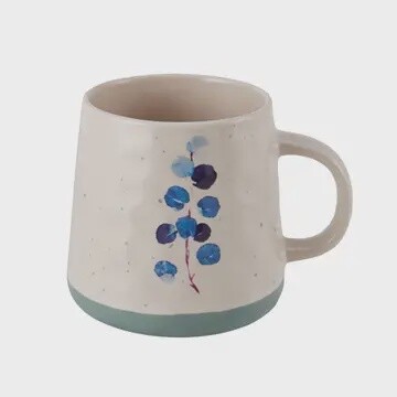 PFALTZGRAFF 18OZ MATT MUG BLUE FLORAL