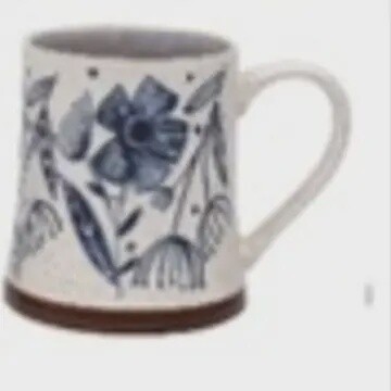 PFALTZGRAFF 20OZ MUG WITH DARK BLUE FLORAL