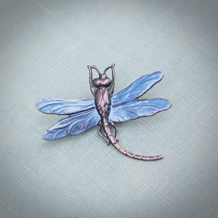 BLUE DRAGONFLY BROOCH