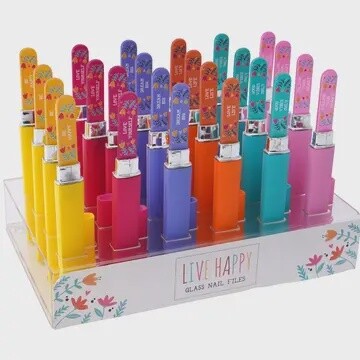 LIVE HAPPY GLASS NAIL FILES