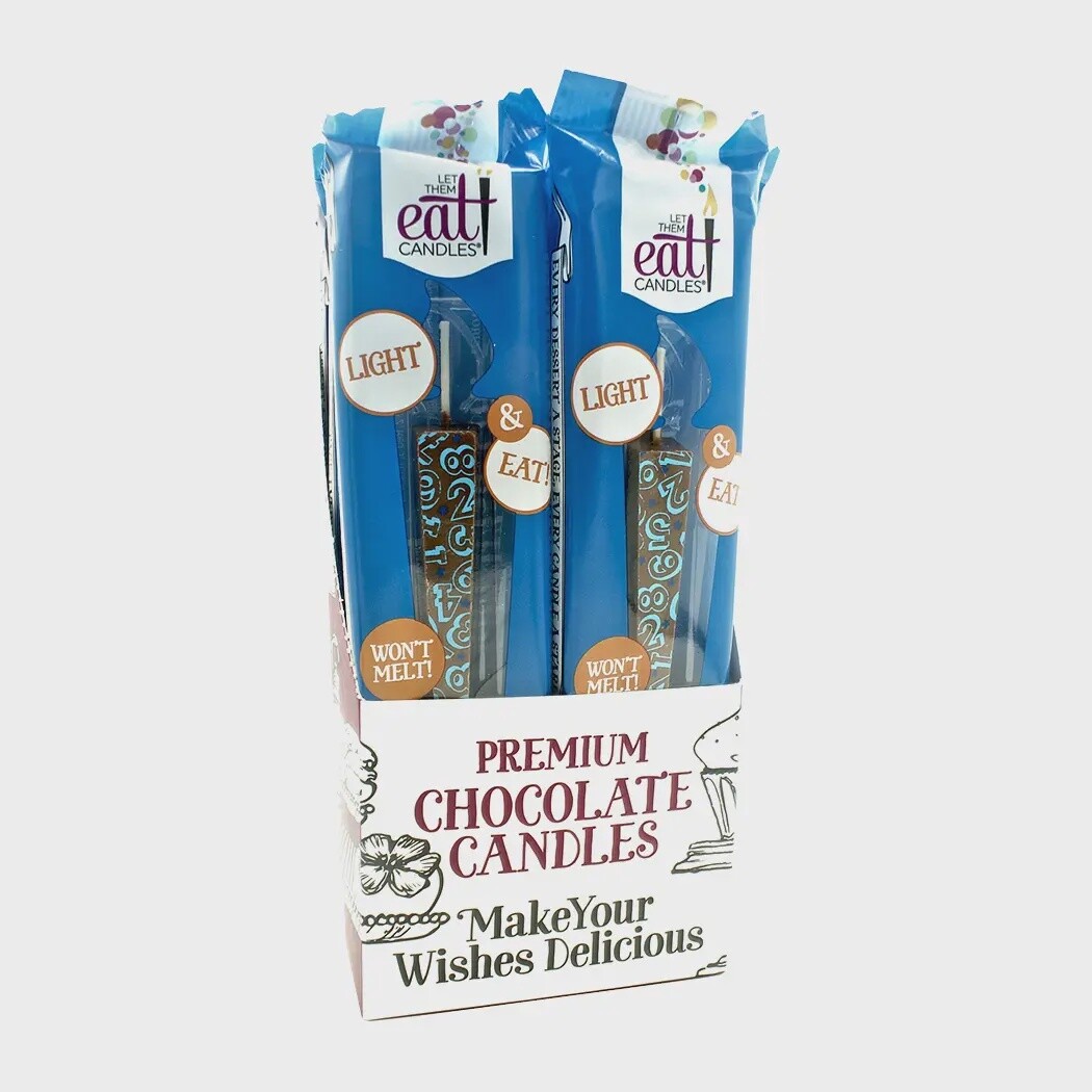 EDIBLE CHOCOLATE CANDLES ASST