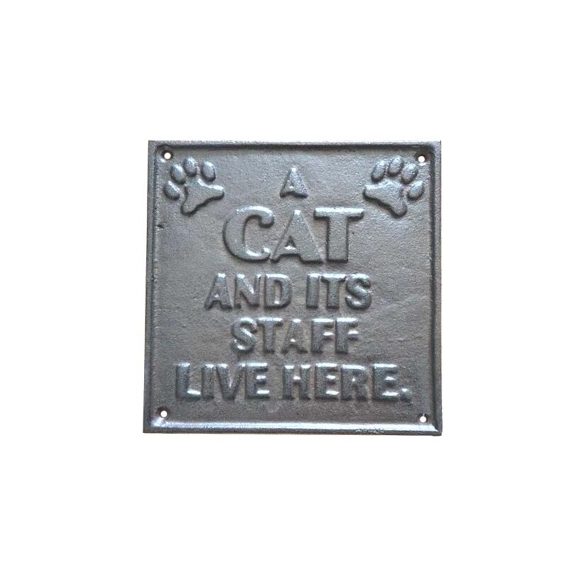 CAT STAFF PLAQUE