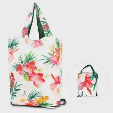 REUSABLE FOLDABLE SHOPPING BAG ASST