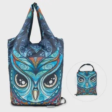 REUSABLE FOLDABLE SHOPPING BAG ASST