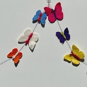 BUTTERFLY FELTED GARLAND