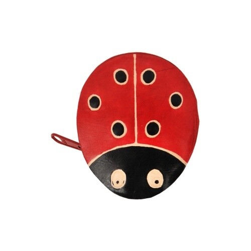LEATHER  LADYBUG CHANGE PURSE