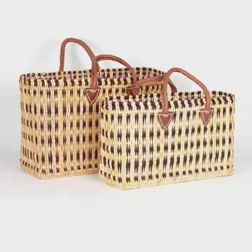 BLUE WEAVE MARKET BAG