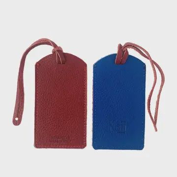 MADE IN ITALY LEATHER BAGGAGE TAG
