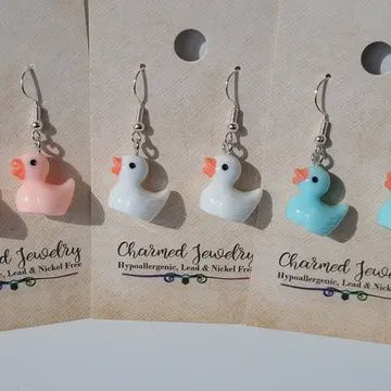 DUCKY EARRINGS ASST. COLOURS