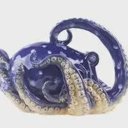 BLUE OCTOPUS TEAPOT