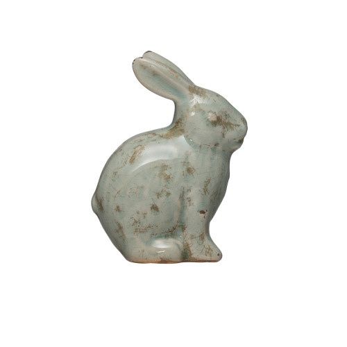 TERRA COTTA RABBIT AQUA