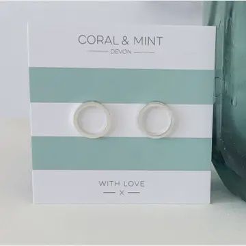 eternity circle earrings