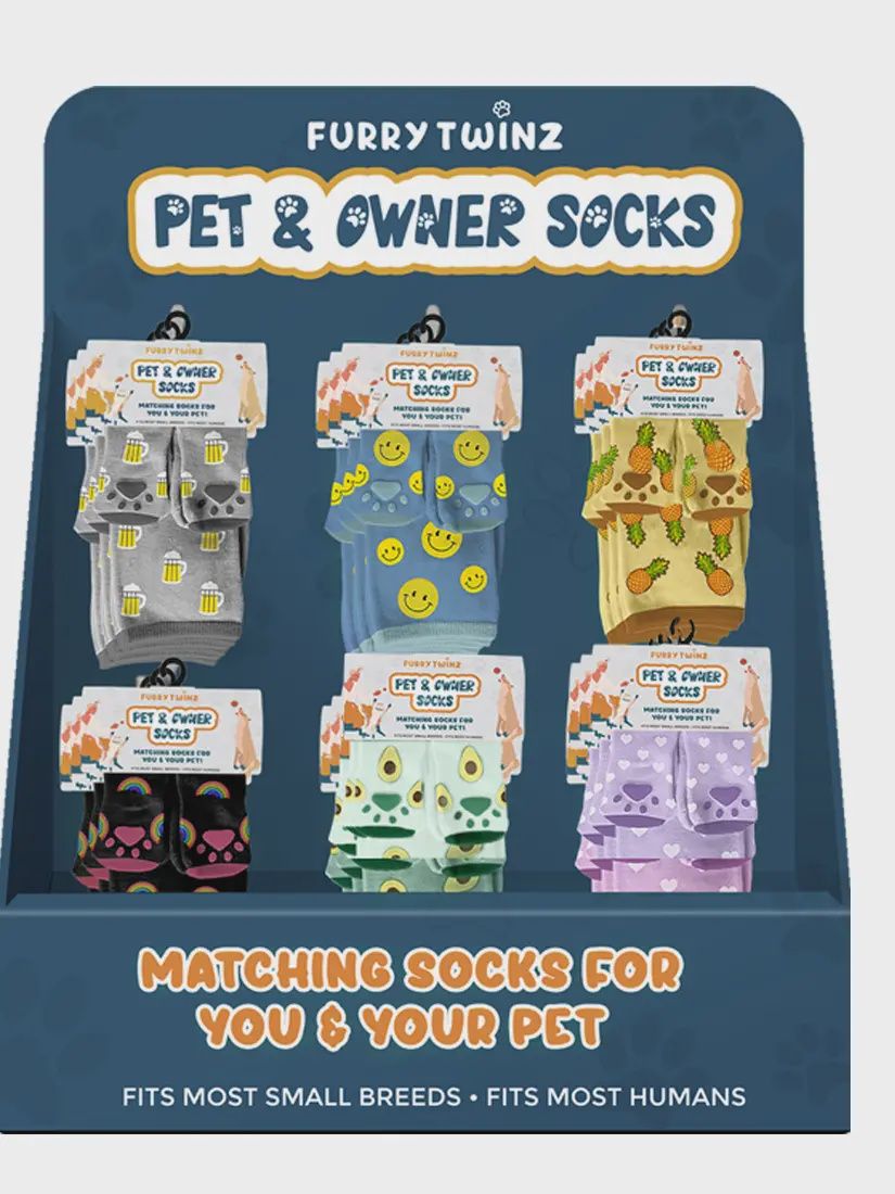 PET AND OWNER SOCKS ASST.
