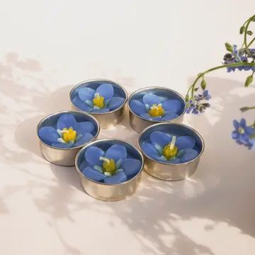 Forget me not tealights
