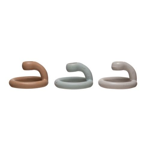 SONEWARE MODERN TAPER HOLDER 3 ASST