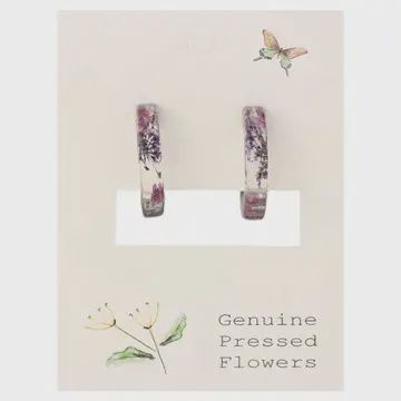 Purple dried flower HOOPS