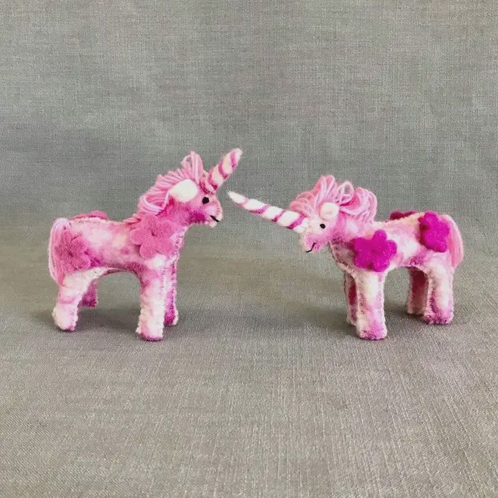 FELTED HOT PINK UNICORN