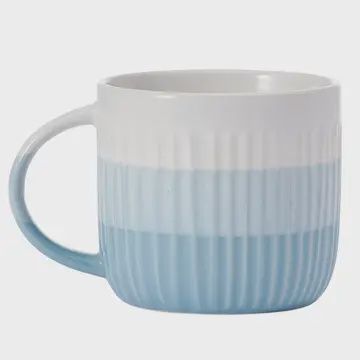 Pfaltzgraff 16oz Blue Debossed Ombre Mug,