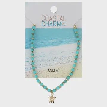 TURTLE CHARM ANKLET