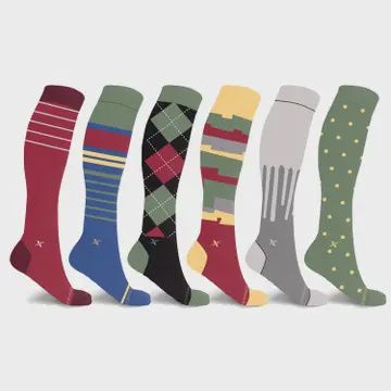 AUTUMN COLOUR COMPRESSION SOCKS ASST. STYLES