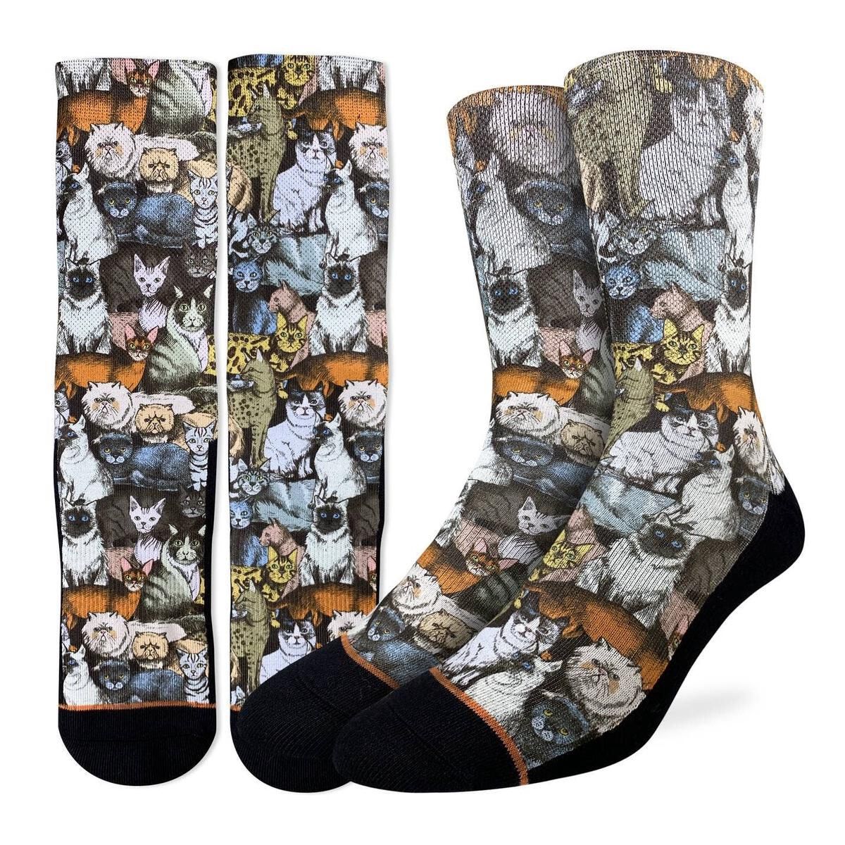 MENS SOCIAL CATS SOCKS