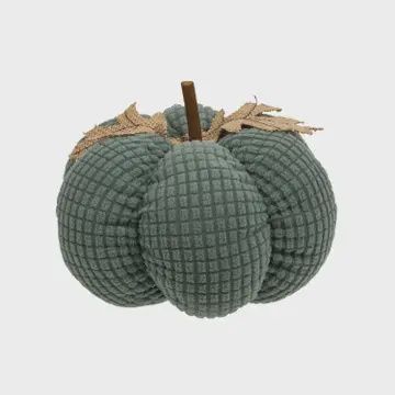 TEAL WAFFLE PUMPKIN
