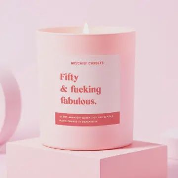 50 AND FAB CANDLE