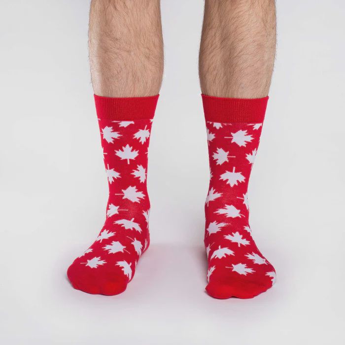 MEN'S MAPLE LEAF CREW SOCKS