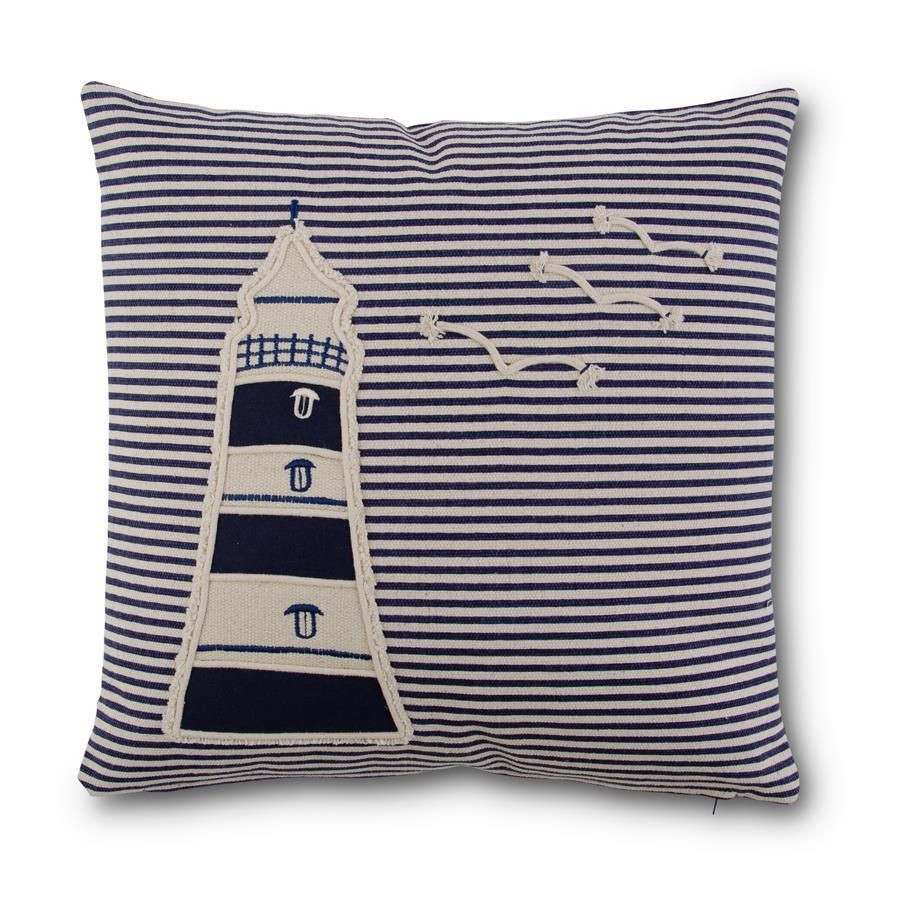 BLUE LIGHTHOUSE PILLOW
