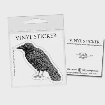 CREEPY CROW VINYL STICKER
