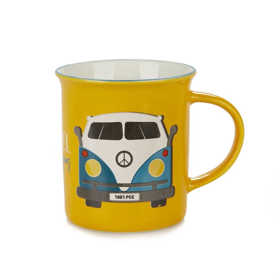 YELLOW VW VAN MUG