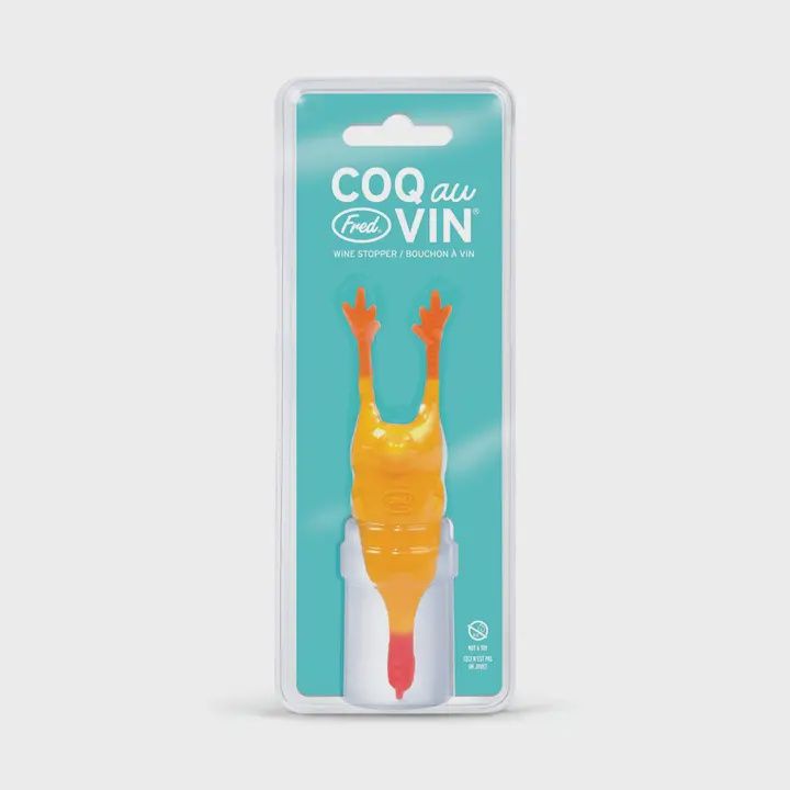 Coq Au Vin - rubber chicken wine stopper