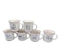 cartoon animal mug