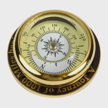 BRASS DESK COMPASS