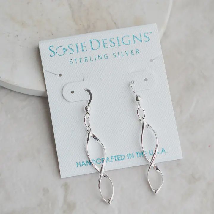 SILVER TWIRL EARRINGS