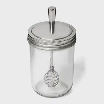 mason jar honey jar
