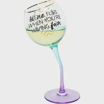 SLANTED WINE GLASS
