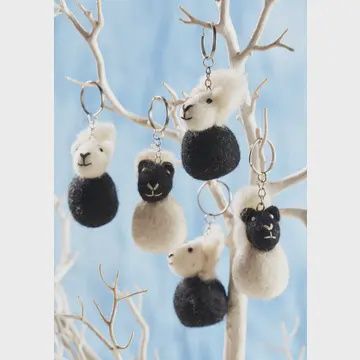 MINI SHEEP KEYRING