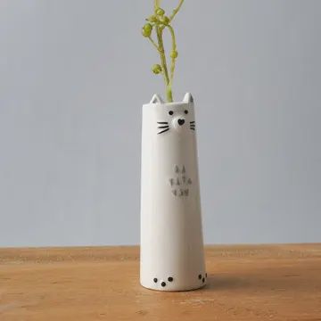 CAT BUD VASE